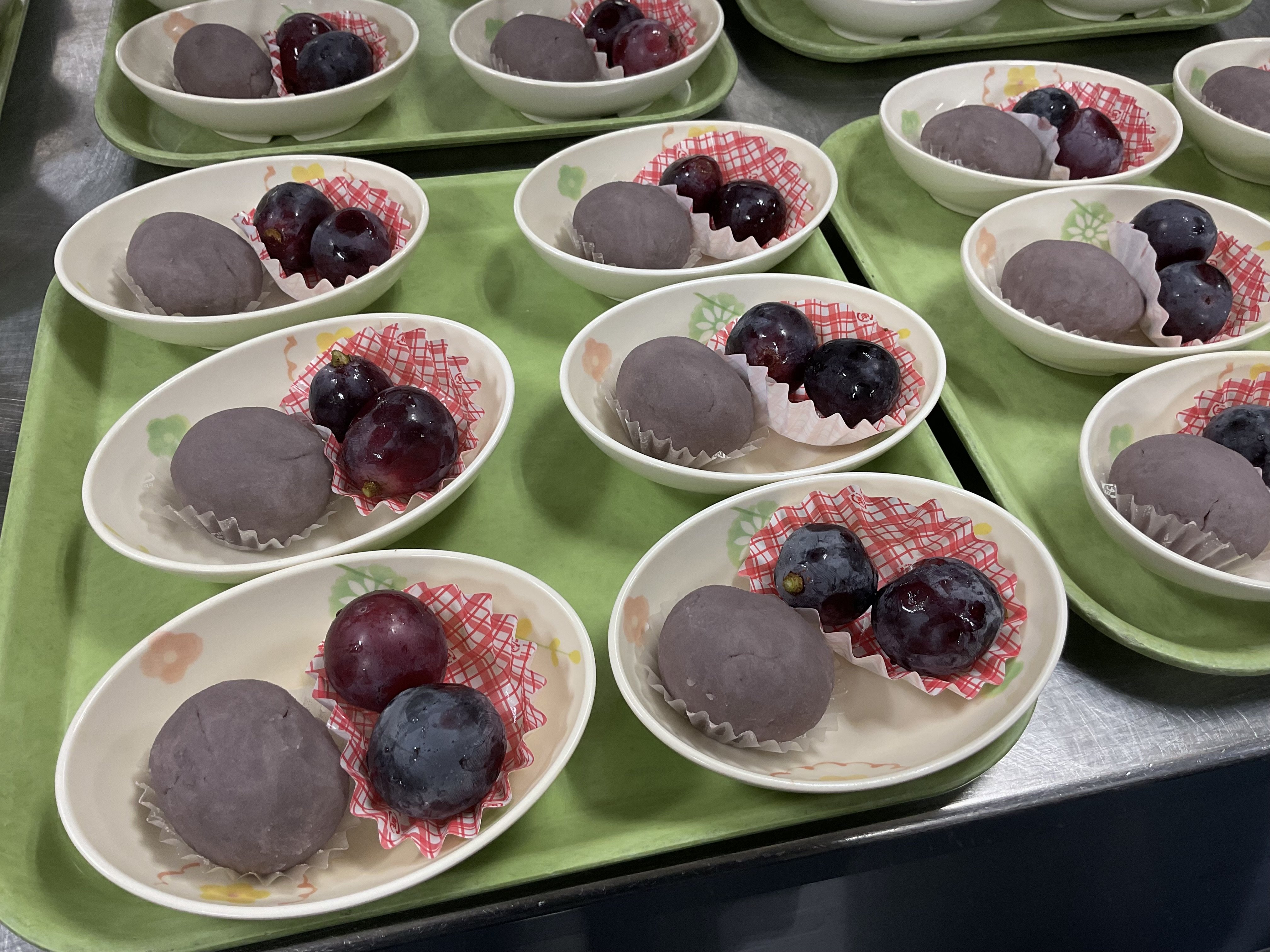 260917おはぎ&巨峰